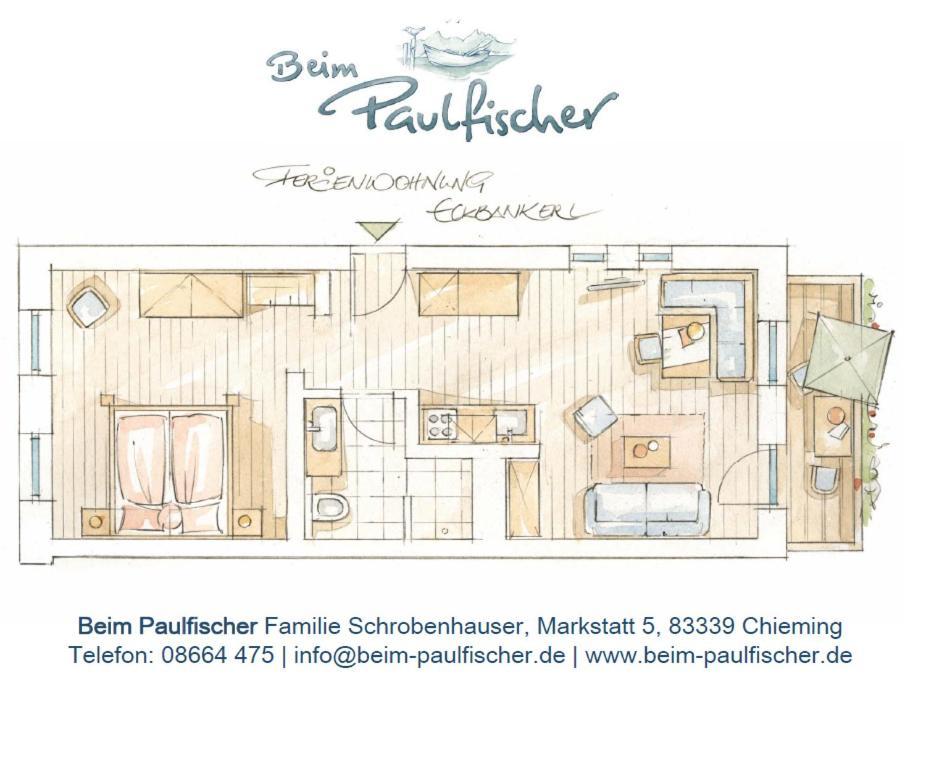 Beim Paulfischer - Eckbankerl Chieming Exteriér fotografie